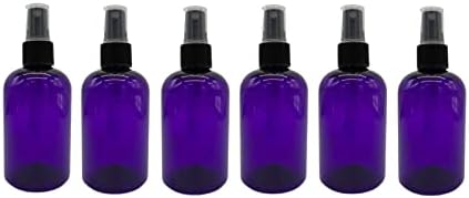 Шишета Natural Farms Purple Boston, които не съдържат BPA, 4 грама - 6 опаковки на Празни контейнери за Еднократна употреба - Етерични масла - За коса - Ароматерапия | Черни опаковки,