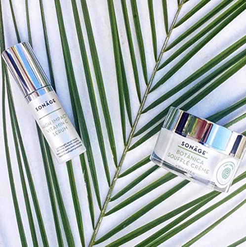 Sonage Skin Tone Correcting Duo | Осветляющая серум с витамин С и крем-суфле Botanica | Намалява появата на тъмни петна, изравнява цвета