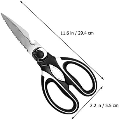 Ножици за метал Luxshiny Кухненски Ножици Тежки Ножици: Ножица за месо, Могат да се Мият в миялна машина, Кухненски Ножици от Неръждаема