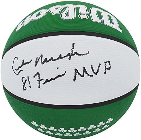 Седрик Максуел подписа на Уилсън с логото на Сити Бостън Селтикс Баскетбол w/81 Финал MVP - Баскетболни топки с автографи