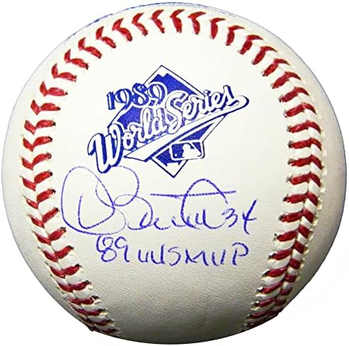 Дейв Стюарт подписа договор с Rawlings World Series 1989 (Oakland A ' s) серии с MVP 89 WS - Бейзболни топки с автографи