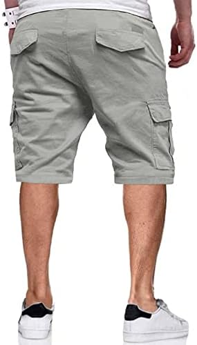 RTRDE Мъжки къси Панталони Модерни Ежедневни Обикновена Еластични Панталони с Джобове дантела прозорци Панталони Shorts