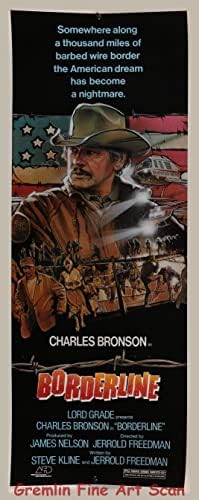 Вставной плакат на оригиналния филм Граница, 1980, с Чарлз Бронсоном и Бруно Кърби в главните роли