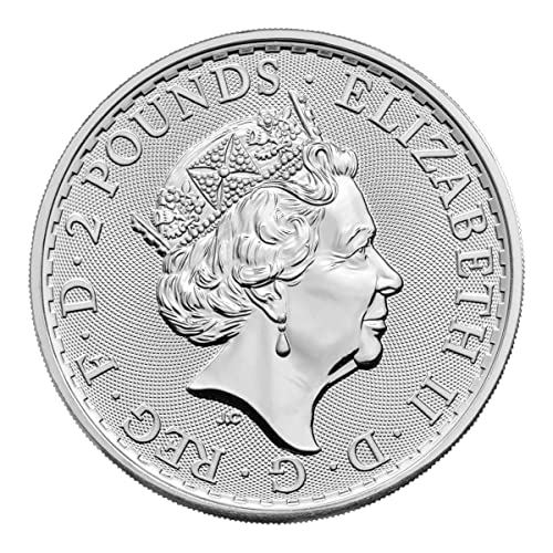 Британската Сребърна монета Britannia тегло 2023-1 грам Диамант - Кралица Елизабет II на Аверсе Килограм, Без да се позовават на Продавача
