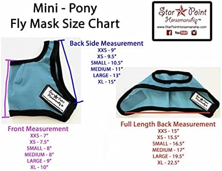 Мини-пони без ушния маски (X-Large 42-52 Пони, дъгата гепард)