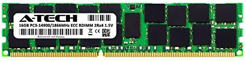 A-Tech 16 GB оперативна памет за Dell PowerEdge T320 - DDR3 1866 Mhz PC3-14900 ECC Регистриран RDIMM 2Rx4 1,5 - Единствен сървър