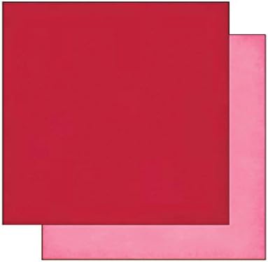 Дизайнерска хартия Echo Park Paper Company Однотонного Червен /Розов цвят