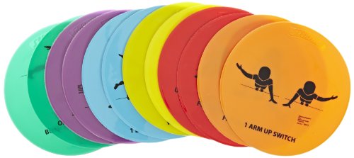 Споты Sportime Strength Spots, 10 инча, комплект от 12 броя - 1403355, различни цветове
