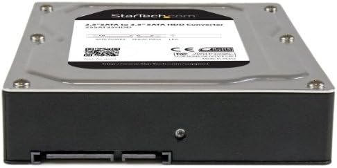 StarTech.com Корпус на адаптера за SATA твърд диск /SSD 2,5-3,5 см - Конвертор на външни твърди дискове с висок твърд диск / SSD до 12,5