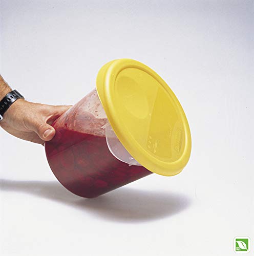 Rubbermaid Commercial Products Пластмасова Кръгла контейнер за съхранение на продукти за кухня /Готвене /складиране, 8 Литра, Прозрачна,