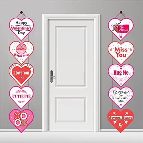 Украса CWLAKON на Свети Валентин, Един Декор с Надпис във формата на Сърце, Розово-червения Знак за Романтична Разговор на Верандата,