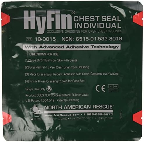 Северна Спасение марля, за запечатване на гръдния кош Hyfin REF 10-0015