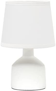 Настолна лампа от бетон Simple Designs LT2080-OFF Mini Bocksbeutal, Бял цвят