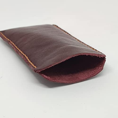 Чанта-кобур от естествена кожа за Oppo A93, Калъф за вашия телефон ръчна изработка от естествена кожа, Изработен по поръчка Кожен Калъф-чанта за носене, Вертикална Мека