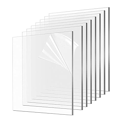 Skd kanu прозрачен лист с акрилно стъкло прозрачно 3 мм, Брой 1 панел за прозорец от стъкло, рамки за картини, Лицеви щитове, Знаци,