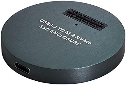 Xiwai USB 3.1 USB-C към NVME M-Key M. 2 NGFF SSD Външен адаптер PCBA Conveter Вертикален тип (черен)
