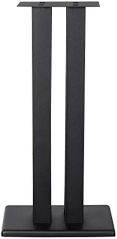 Monolith - 124794 24-инчови стойки за високоговорители (всяка) - Черни | тежи 75 килограма, Регулируеми шипове, Съвместими с Bose, Polk,