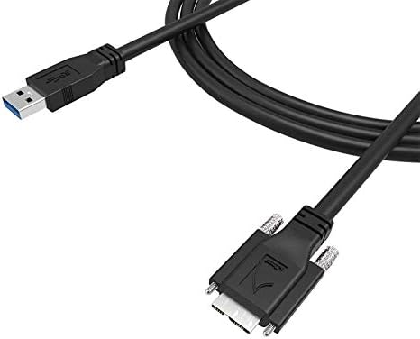 Newnex USB 3.0 A / M-Micro B / M с кабел с двоен винтовым ключ, 3 м (10 фута), се поддържа високата режим, съвместим с камера USB3 Vision