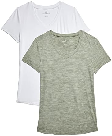 Женска тениска Danskin Essential с V-образно деколте в 2 опаковки