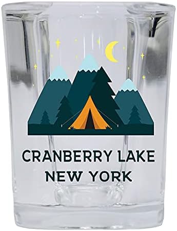 R and R Внася Дизайн Палатки за ликерной Чашки Cranberry Lake New York на квадратна основа с тегло 2 Грама