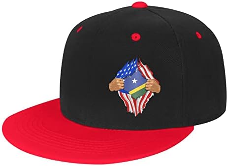 Детска бейзболна шапка BOLUFE със знамената на САЩ и Маршал острови, има добра дишаща функция, естествен комфорт и дишаща