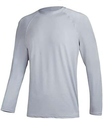 Мъжки Плувни Ризи с дълъг Ръкав Rashguard UPF 50 + UV Солнцезащитная Риза За Спортни Тренировки, Джогинг, Пешеходен Туризъм, Тениски,