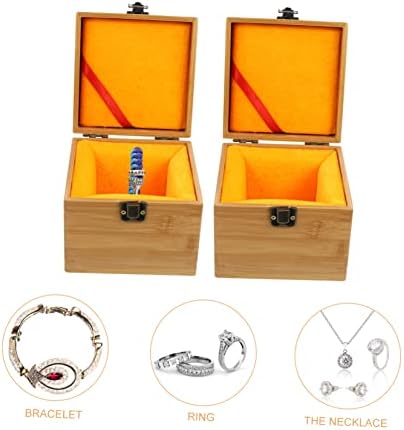 Скоростна SEWACC Опаковка Ковчег за Бижута Мини Кутия За Съхранение Кутия-Органайзер за Пръстени Ковчег за Бижута за Колиета Обичайната Незаконченная Кутия Калъф За