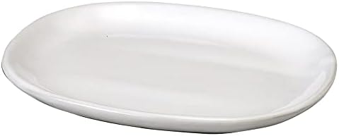 セトモノホンポ (Сетомонохонпо) Момояма на Miroslav 6,5 Овална чиния, 6.5 х 5,0 х 0,6 инча (16,5 х 12.8 х 1,5 см), Японски съдове за готвене
