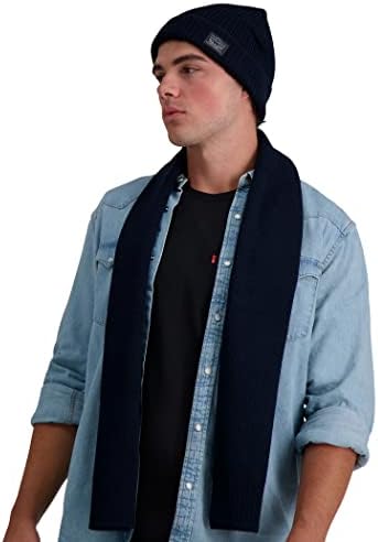 Комплект мъжки Зимни Топла вязаной шапки-бини Levi ' s и Шал