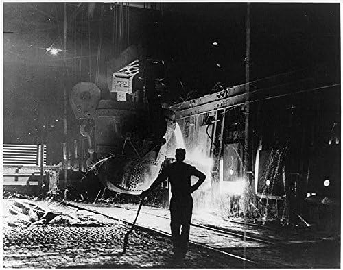 Исторически находки Снимка: Стоманодобивен завод, Янгстаун, Охайо, окръг Махонинг, 1953 година, За, Работа, Лопата