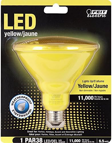 Електрическа лампа Feit PAR38/Y/10KLED PAR38 Без Регулиране на яркостта, Жълт