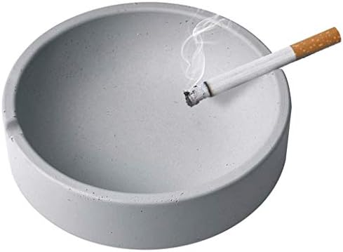 Пепелник TJLSS, Кръгла Пепелник за и Външна Декоративна Пепелник Декоративна Големи Кръгли Гланц Пепелници за Цигари, Вътрешна и Външна
