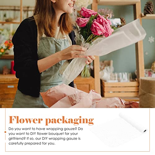 Опаковъчна хартия Sewroro Kraft 1 Ролка за Опаковане на цветя Марлевая Опаковка за Букета Цветя Марлевая Мрежа За опаковане на Цветя