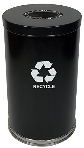 Капацитетът за рециклиране на Witt Industries 18RTGN-1H Emoti-Can, Стоманена, 35 литра, Зелена