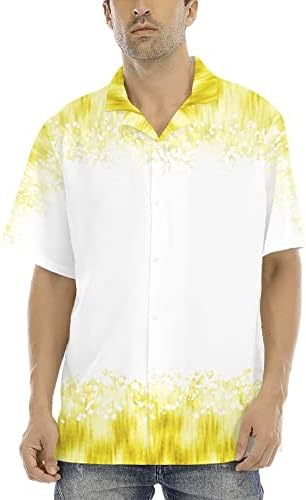 Мъжка Лятна Риза С Къс ръкав и Принтом Regular Fit Летни Плажни Ризи Ежедневни Вечерни Ризи Aloha копчета