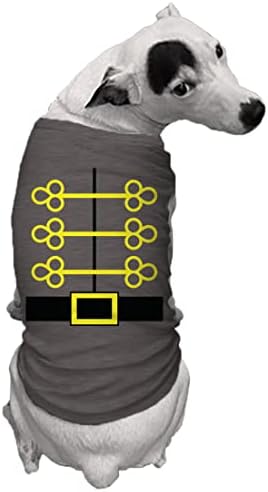 Костюм Щелкунчика - Празнична риза за кучета (Тъмно сиво, X-Small)